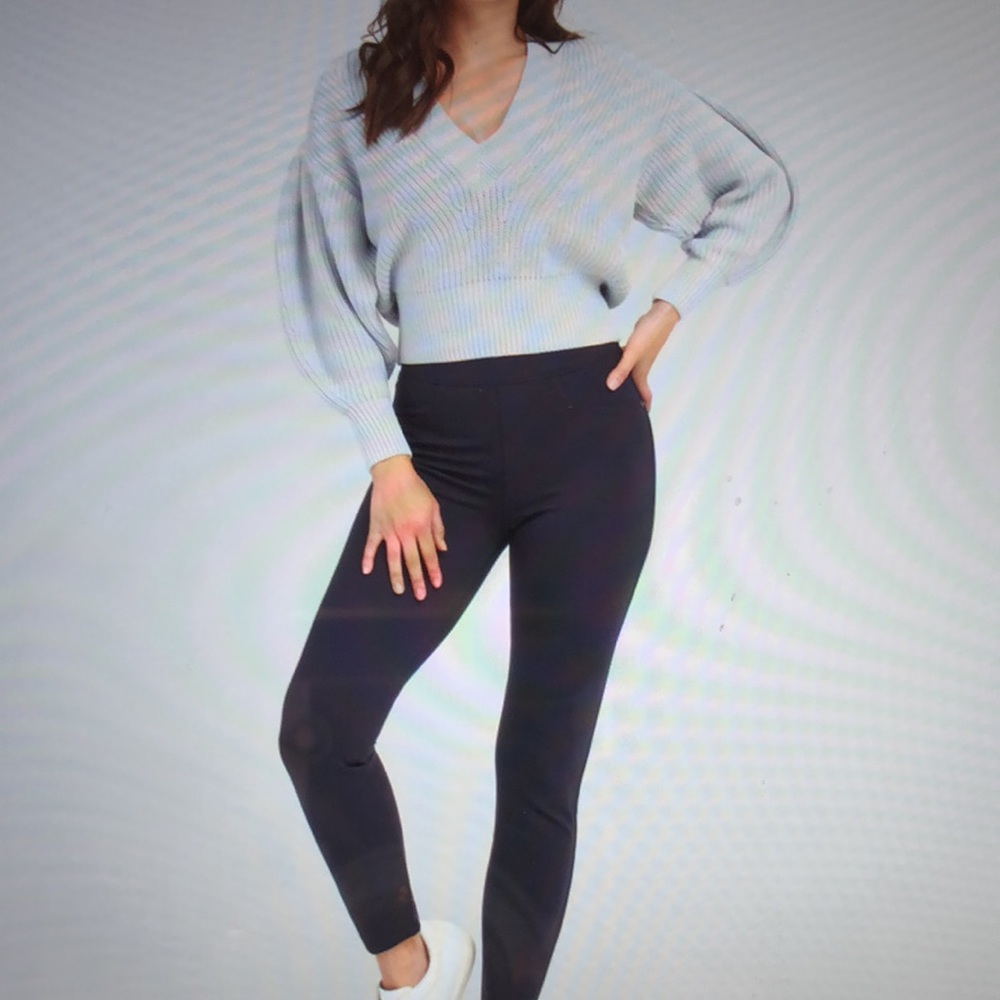 Spanx Perfect Pant Navy Petite Large